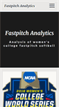 Mobile Screenshot of fastpitchanalytics.com